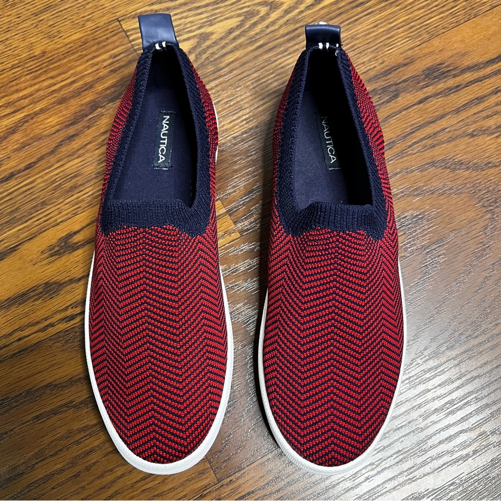 Nautica Slip on shoes in Red and Blue size Women’s 6